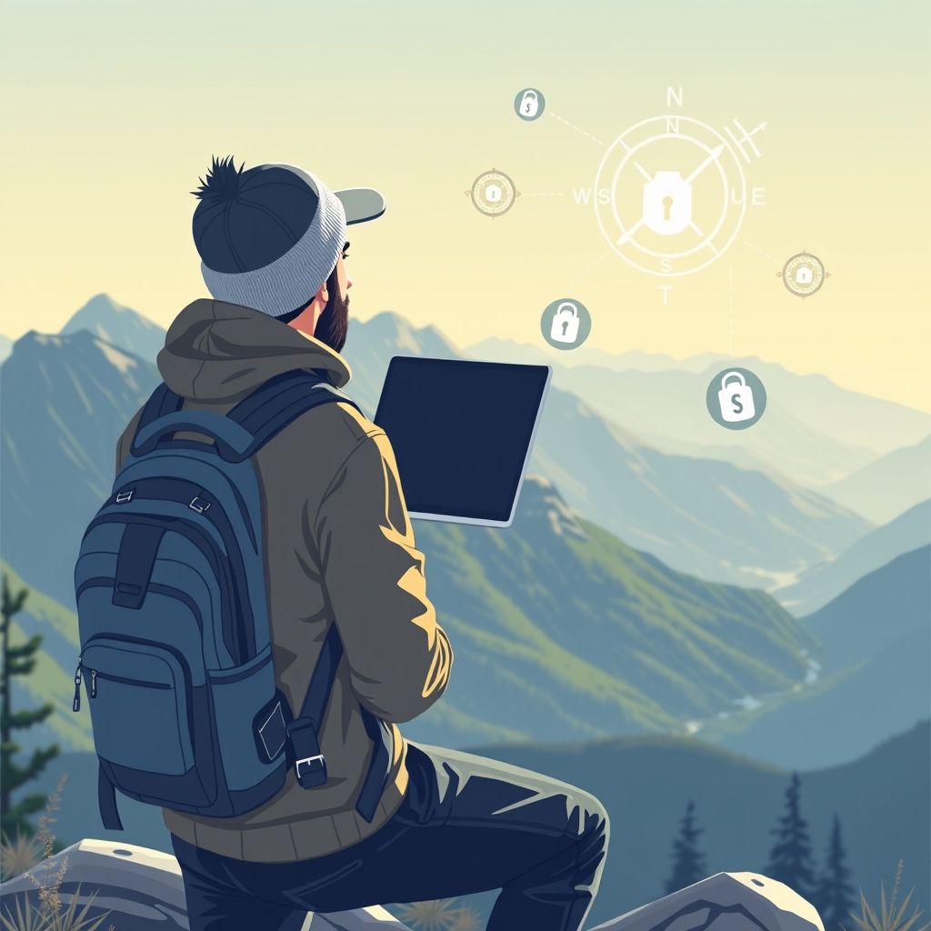 Digital nomad starting their privacy journey