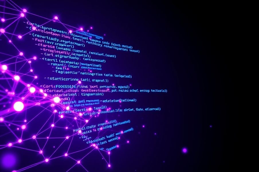 JSON data structure visualization with nested objects and arrays in modern data format