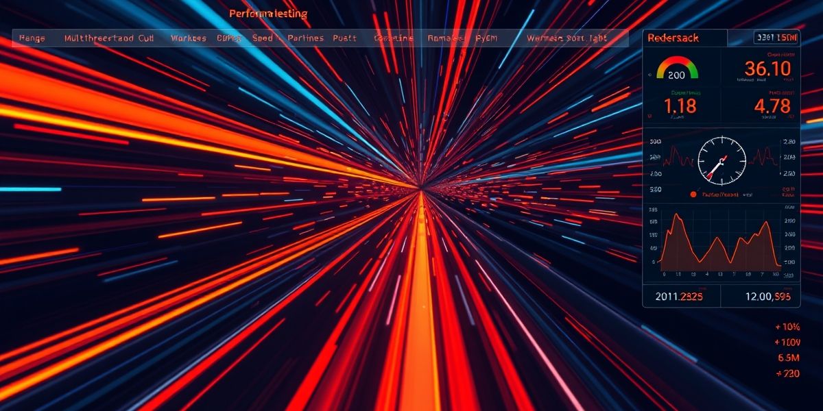 Performance Barriers Breaking - High-speed computing visualization with performance metrics