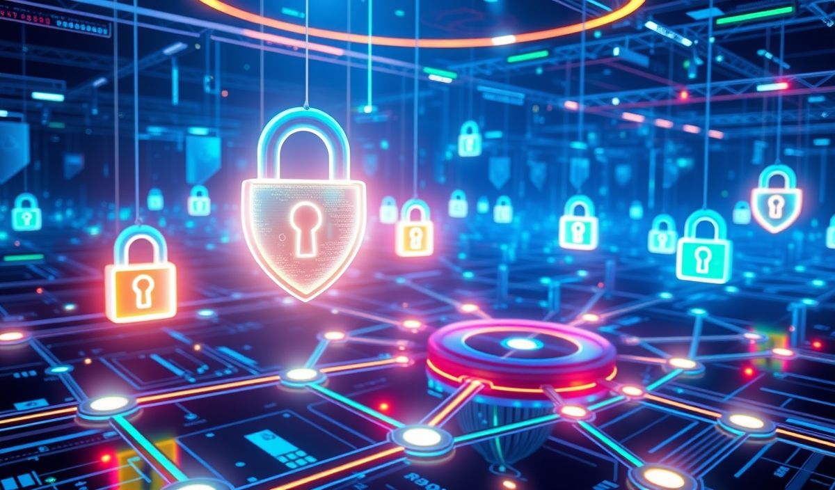 SSL certificate security with digital security shields and encrypted locks in cyberspace